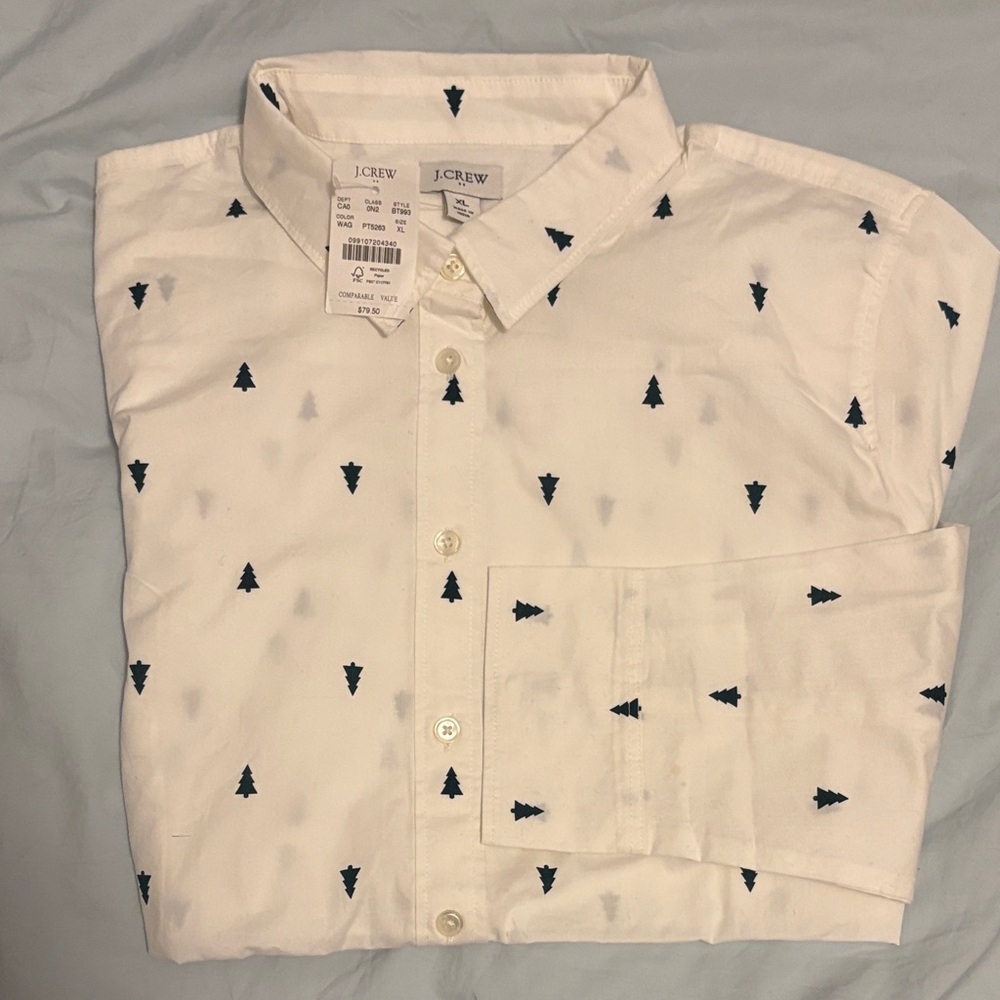 NWT JCrew Factory Holiday Shirt